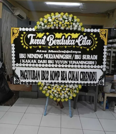Papan Bunga Duka Wedung